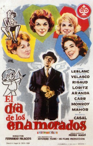 El d&iacute;a de los enamorados - Spanish Movie Poster (thumbnail)