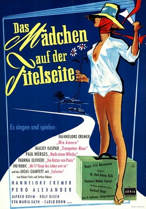 Das M&auml;dchen auf der Titelseite - German Movie Poster (thumbnail)