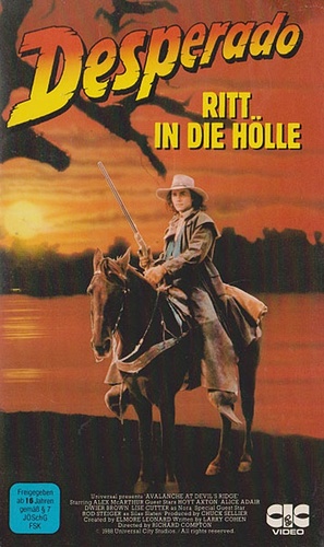 Desperado: Avalanche at Devil&#039;s Ridge - German VHS movie cover (thumbnail)