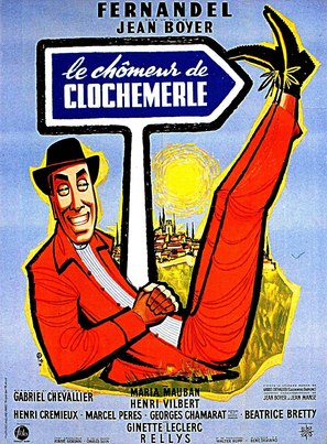 Le ch&ocirc;meur de Clochemerle - French Movie Poster (thumbnail)