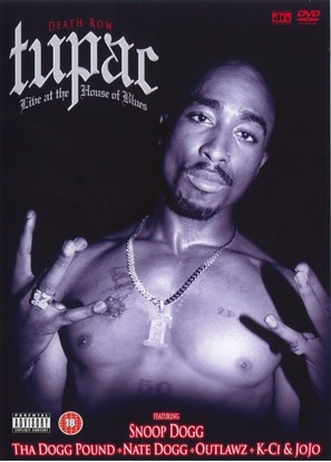 Tupac: Live at the House of Blues - British DVD movie cover (thumbnail)