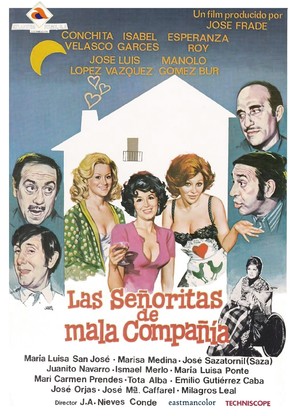 Las se&ntilde;oritas de mala compa&ntilde;&iacute;a - Spanish Movie Poster (thumbnail)