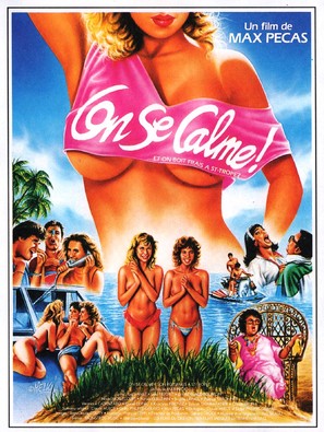 On se calme et on boit frais &agrave; Saint-Tropez - French Movie Poster (thumbnail)