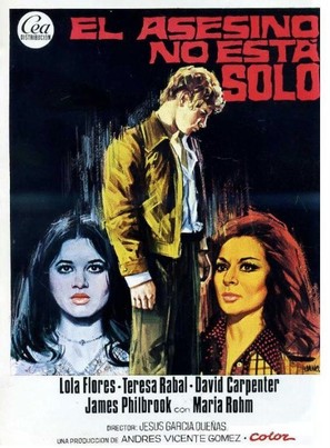 El asesino no est&aacute; solo - Spanish Movie Poster (thumbnail)