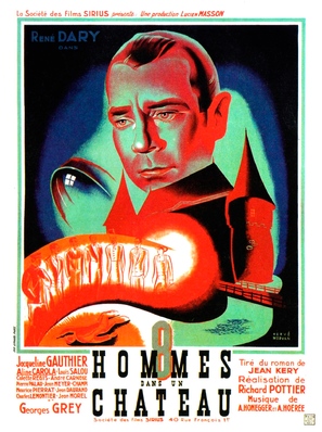 Huit hommes dans un ch&acirc;teau - French Movie Poster (thumbnail)