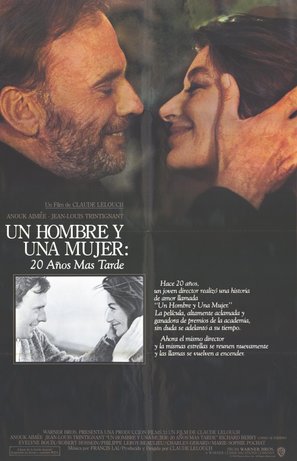 Un homme et une femme, 20 ans d&eacute;j&agrave; - Spanish Movie Poster (thumbnail)