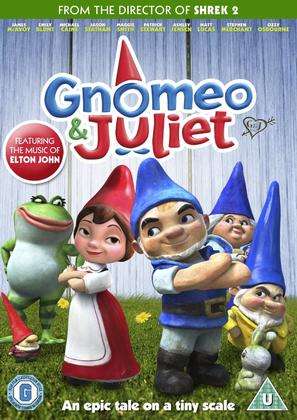 Gnomeo &amp; Juliet - British DVD movie cover (thumbnail)