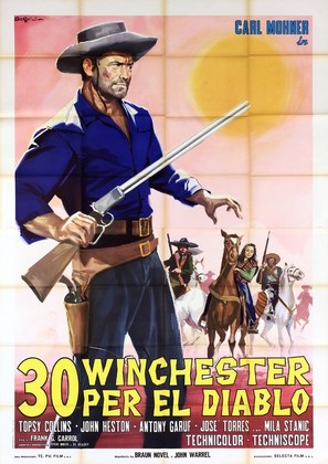 30 Winchester per El Diablo - Italian Movie Poster (thumbnail)