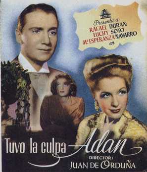 Tuvo la culpa Ad&aacute;n - Spanish Movie Poster (thumbnail)