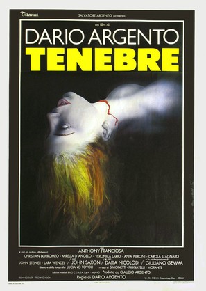 Tenebre - Italian Movie Poster (thumbnail)