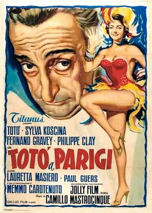 Tot&ograve; a Parigi - Italian Movie Poster (thumbnail)