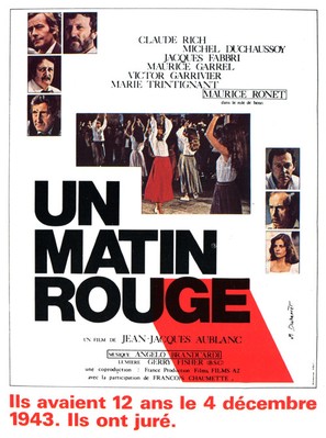 Un matin rouge - French Movie Poster (thumbnail)