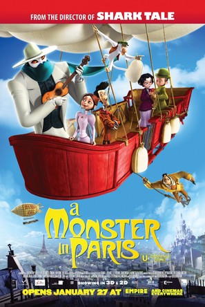 Un monstre &agrave; Paris - British Movie Poster (thumbnail)