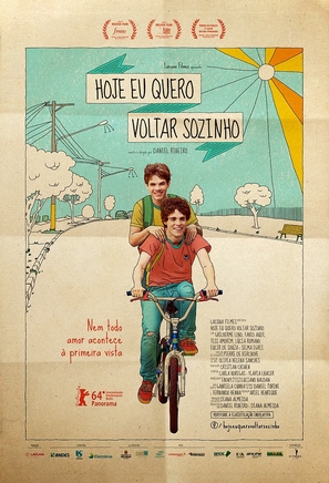 Hoje Eu Quero Voltar Sozinho - Brazilian Movie Poster (thumbnail)