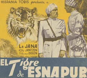 Der Tiger von Eschnapur - Spanish Movie Poster (thumbnail)