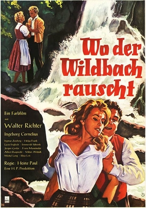 Wo der Wildbach rauscht - German Movie Poster (thumbnail)