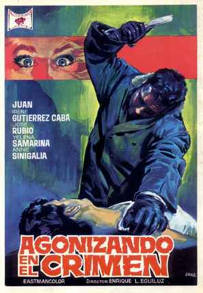 Agonizando en el crimen - Spanish Movie Poster (thumbnail)