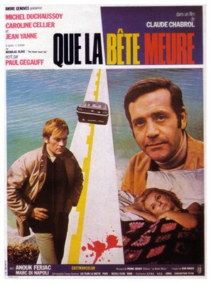 Que la b&ecirc;te meure - French Movie Poster (thumbnail)