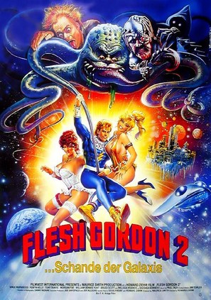 Flesh Gordon Meets the Cosmic Cheerleaders - German Movie Poster (thumbnail)