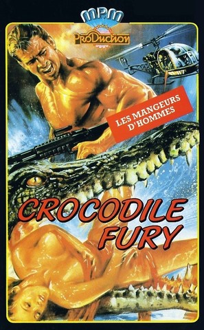 Crocodile Fury - French VHS movie cover (thumbnail)
