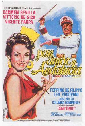 Pan, amor y... Andaluc&iacute;a - Spanish Movie Poster (thumbnail)