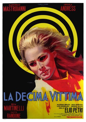 La decima vittima - Italian Movie Poster (thumbnail)