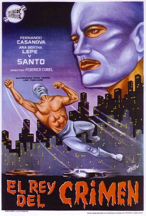 Santo contra el rey del crimen - Spanish Movie Poster (thumbnail)