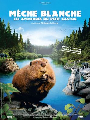 M&egrave;che Blanche, les aventures du petit castor - French Movie Poster (thumbnail)