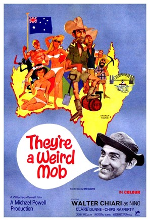 They&#039;re a Weird Mob - British Movie Poster (thumbnail)