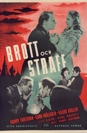 Brott och straff - Swedish Movie Poster (thumbnail)