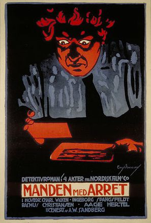 Manden med Arret - Danish Movie Poster (thumbnail)