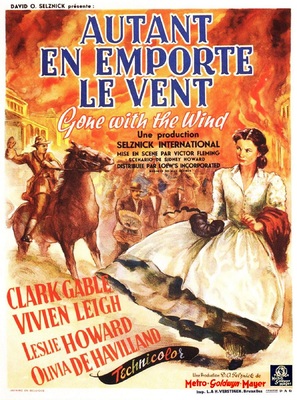 Gone with the Wind - Belgian Movie Poster (thumbnail)