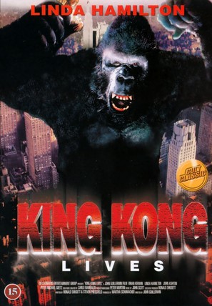 King Kong Lives - Danish DVD movie cover (thumbnail)