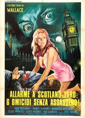 Der Todesr&auml;cher von Soho - Italian Movie Poster (thumbnail)