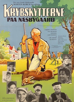 Krybskytterne p&aring; N&aelig;sbyg&aring;rd - Danish Movie Poster (thumbnail)