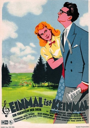 Einmal ist keinmal - German Movie Poster (thumbnail)