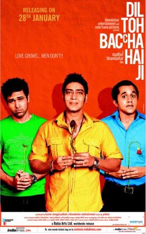 Dil Toh Bachcha Hai Ji - Indian Movie Poster (thumbnail)