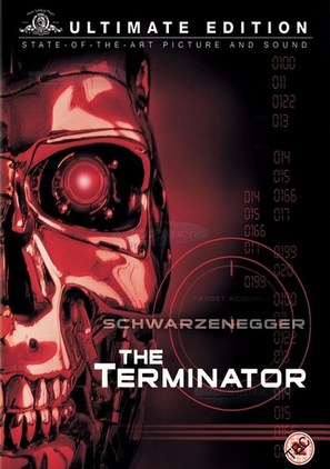 The Terminator - British DVD movie cover (thumbnail)