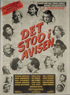 Det stod i avisen - Danish Movie Poster (thumbnail)