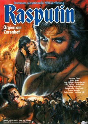 Rasputin - Orgien am Zarenhof - German Movie Poster (thumbnail)