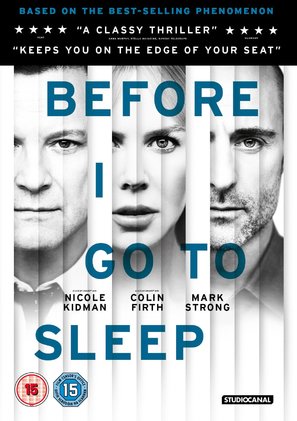 Before I Go to Sleep - British DVD movie cover (thumbnail)