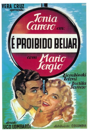 &Eacute; Proibido Beijar - Brazilian Movie Poster (thumbnail)