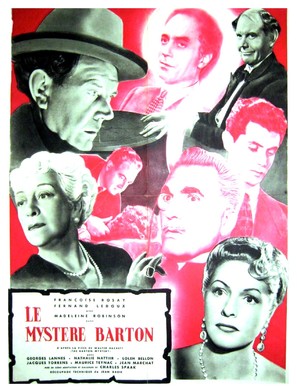Le myst&egrave;re Barton - French Movie Poster (thumbnail)