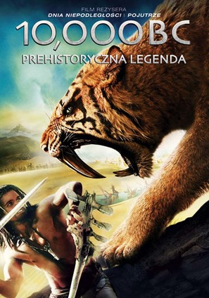10,000 BC - Polish DVD movie cover (thumbnail)