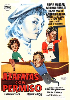 Azafatas con permiso - Spanish Movie Poster (thumbnail)