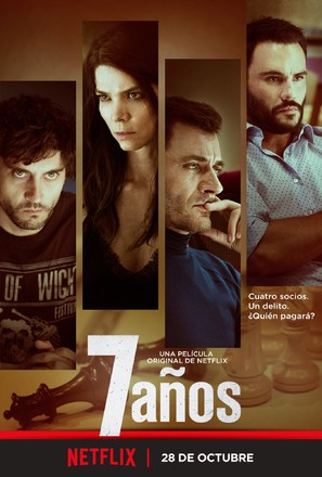Siete a&ntilde;os - Spanish Movie Poster (thumbnail)