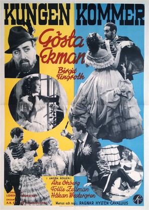 Kungen kommer - Swedish Movie Poster (thumbnail)