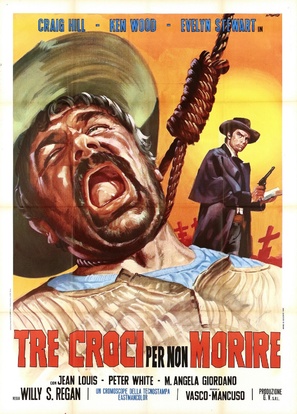 Tre croci per non morire - Italian Movie Poster (thumbnail)