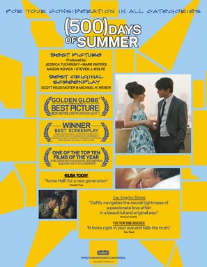 (500) Days of Summer - For your consideration movie poster (thumbnail)