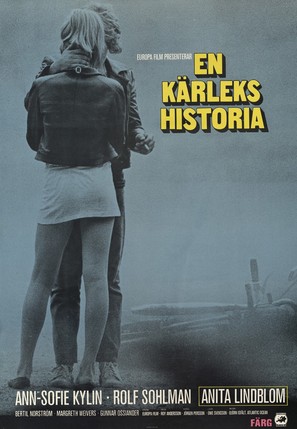 En k&auml;rlekshistoria - Swedish Movie Poster (thumbnail)
